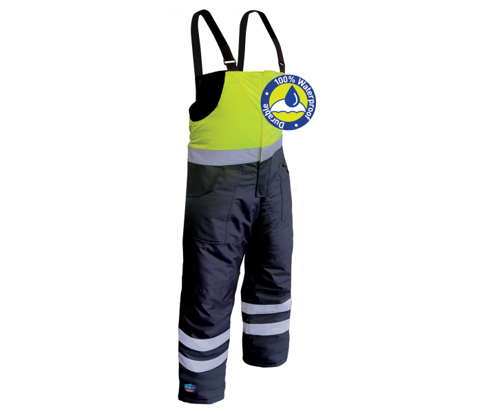 IceKing Hi-Viz Taped Arctic Freezer Bib Overtrousers