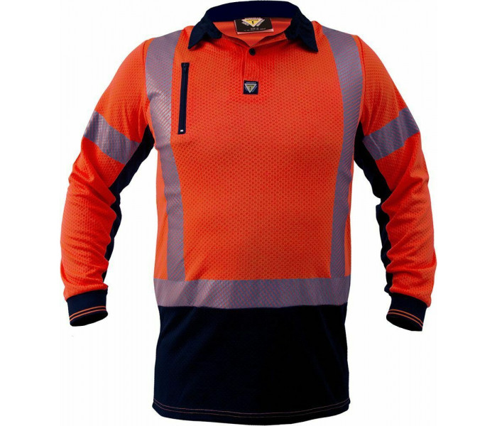 Caution MicroVent Day/Night L/S Polo