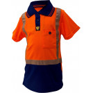 Caution Kids Hi-Vis Microfibre Polo