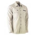 Bisley Flex & Move Utility Zip Stretch L/S Shirt